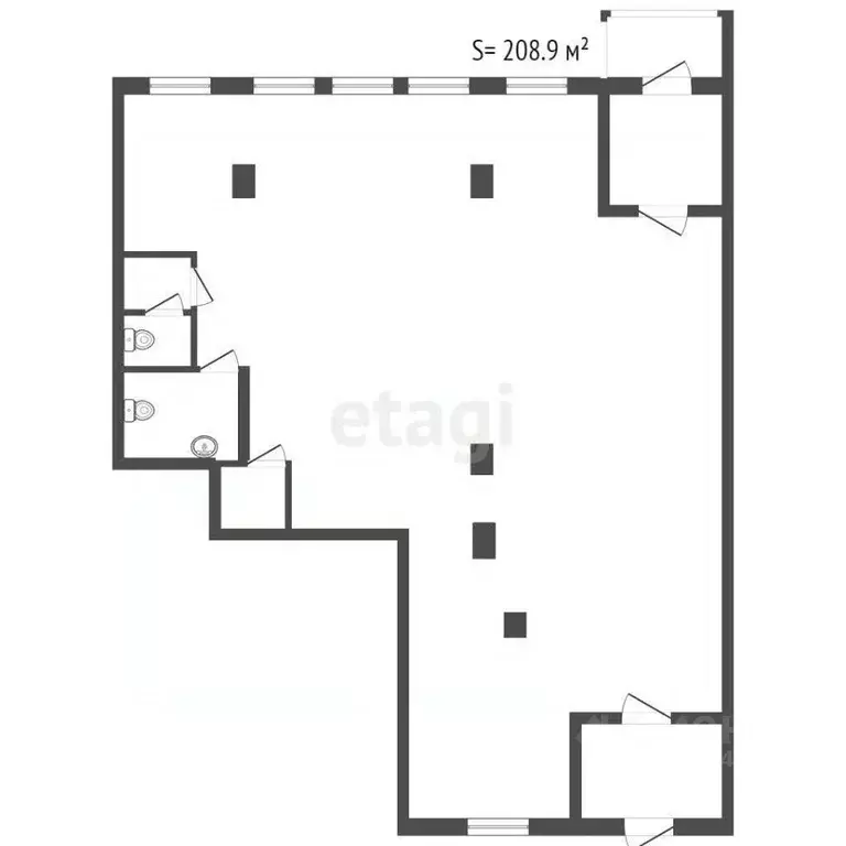 Торговая площадь в Санкт-Петербург Львовская ул., 9 (209 м) - Фото 1