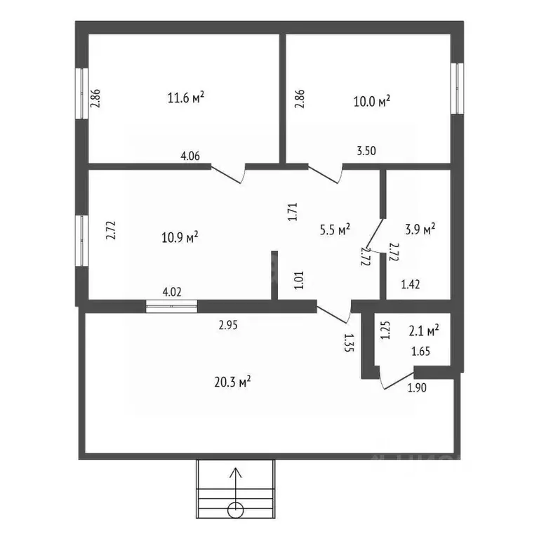 Дом в Ленинградская область, Всеволожск туп. 3-й Поэтический, 32 (72 ... - Фото 2