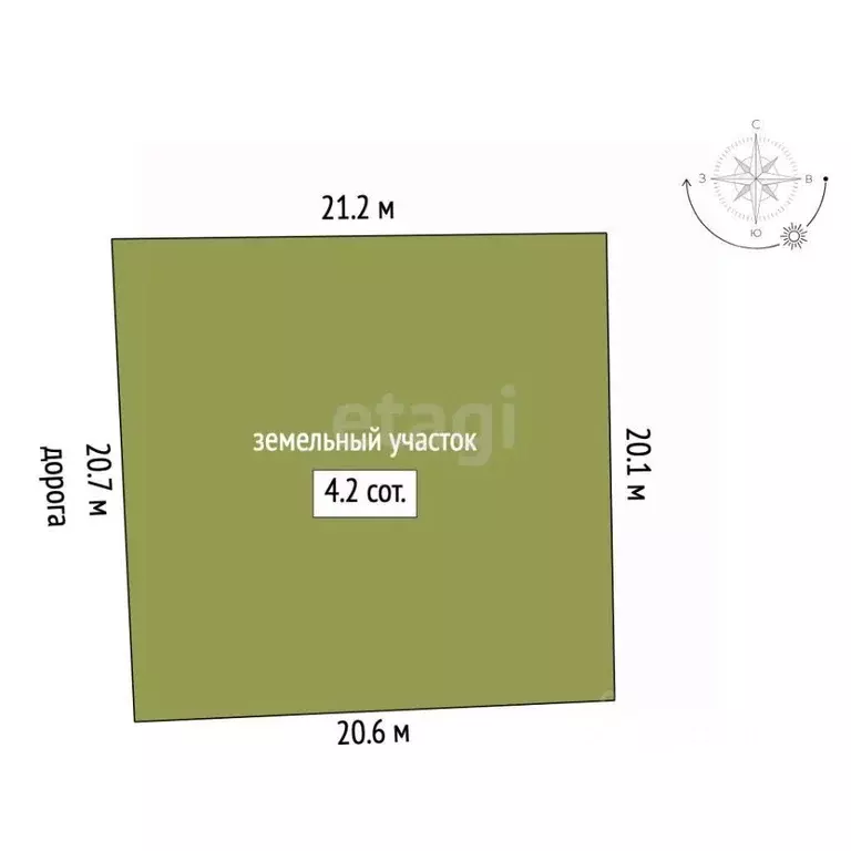 Участок в Татарстан, Альметьевск Газовик СНТ, 88 (4.16 сот.) - Фото 2