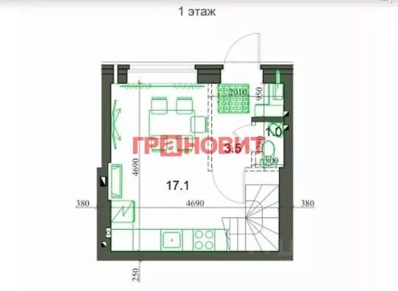 3-к кв. Новосибирская область, Новосибирский район, Мичуринский ... - Фото 1