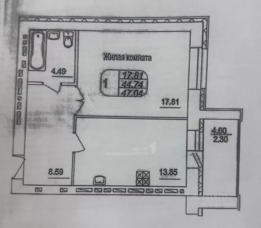 1-к кв. Татарстан, Казань ул. Салиха Батыева, 13 (47.0 м) - Фото 2