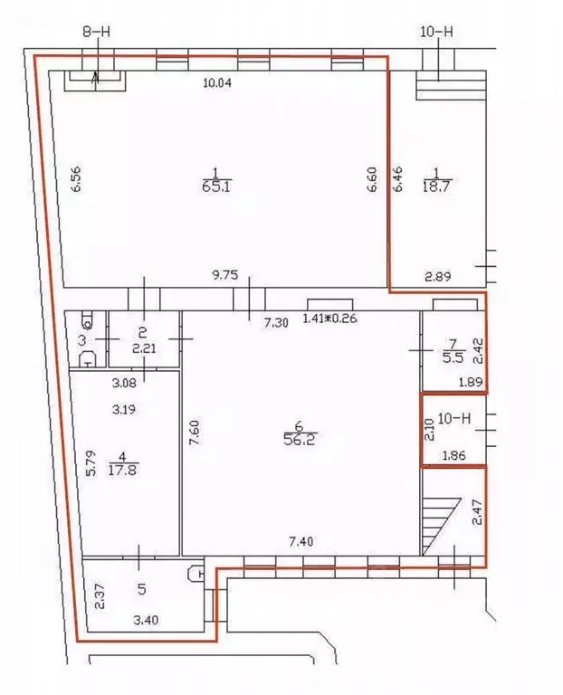 Торговая площадь в Санкт-Петербург 2-я Советская ул., 10Б (157 м) - Фото 2