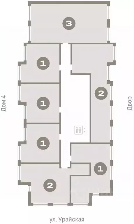 2-к кв. Тюменская область, Тюмень ул. Муравленко, 9к3 (70.71 м) - Фото 1