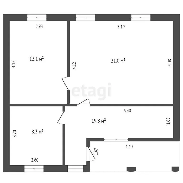 Дом в Бахчисарай, Севастопольская улица (62.8 м) - Фото 0