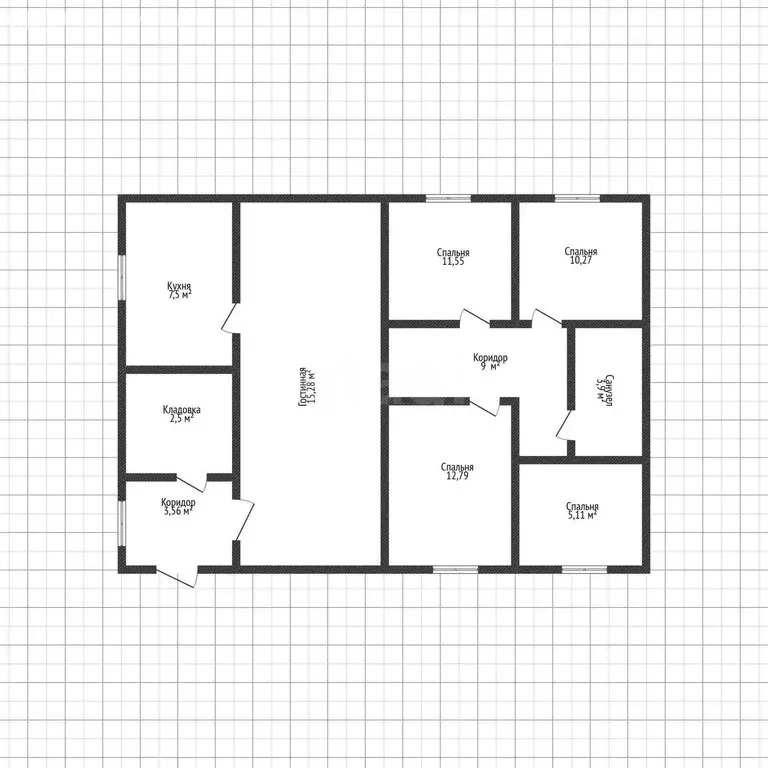 3-комнатная квартира: Майкоп, Операторская улица, 2 (80.9 м) - Фото 1