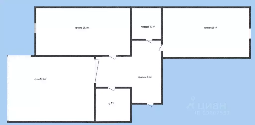 2-к кв. Краснодарский край, Новороссийск ул. Видова, 100 (71.7 м) - Фото 1