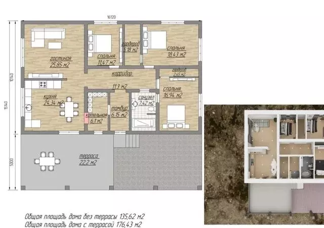 Дом в село Долгодеревенское, Советская улица, 5А (143 м) - Фото 2