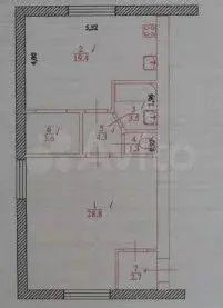 Аукцион: 1-к. квартира, 63,6 м, 1/2 эт. - Фото 0