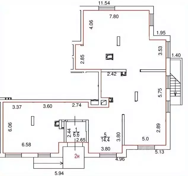 Помещение свободного назначения в Москва Судостроительная ул., 3 (188 ... - Фото 1