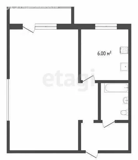 1-комнатная квартира: Абакан, Советская улица, 34 (30.2 м) - Фото 0