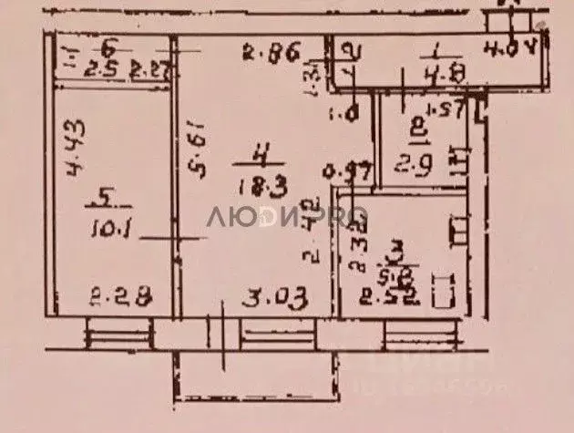 2-к кв. Башкортостан, Уфа ул. Цюрупы, 110 (44.4 м) - Фото 2