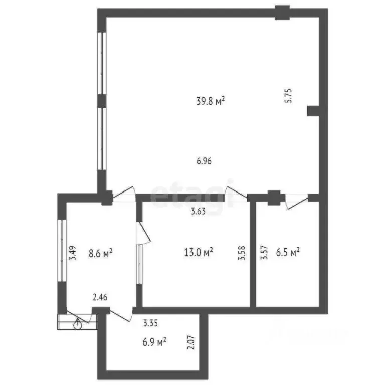 3-к кв. Краснодарский край, Новороссийск Суджукская ул., 78 (74.8 м) - Фото 0