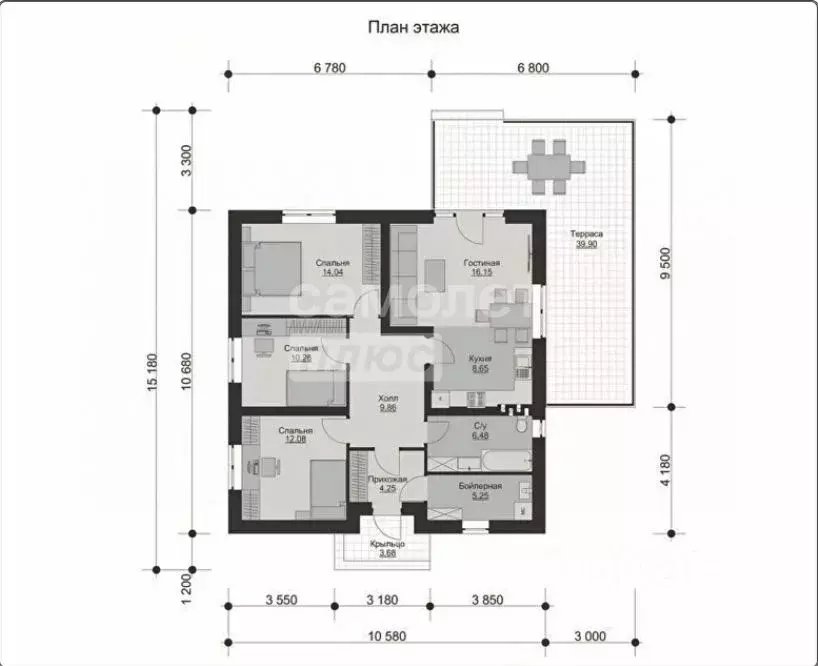 Дом в Курская область, Октябрьский район, Большедолженковский ... - Фото 2