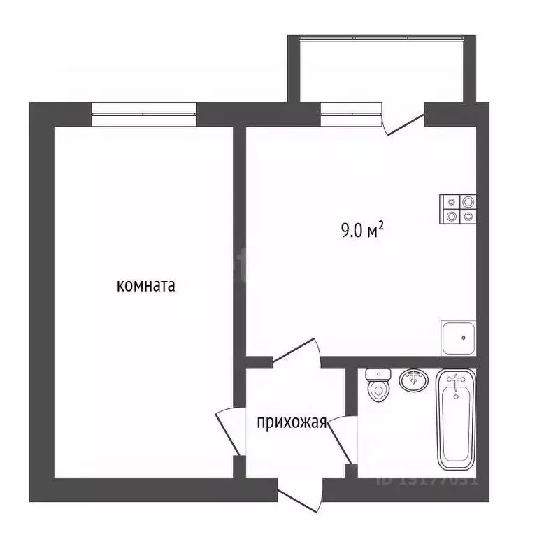 1-к кв. Ямало-Ненецкий АО, Новый Уренгой Строителей мкр, 5/1 (38.9 м) - Фото 0