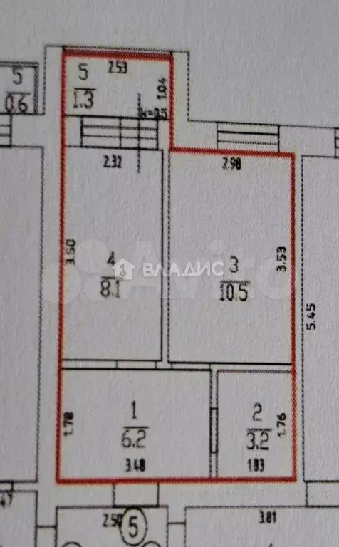 1-к. квартира, 28 м, 2/5 эт. - Фото 0