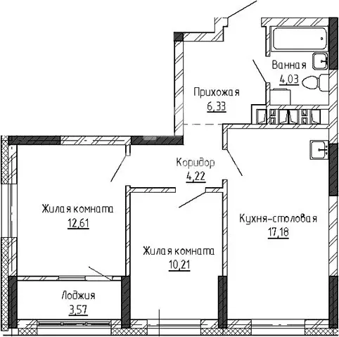 3-комнатная квартира: Екатеринбург, бульвар Владимира Белоглазова, 5 ... - Фото 0