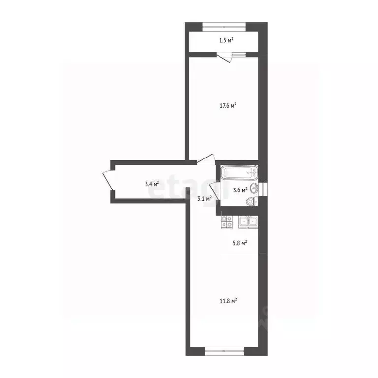 1-к кв. Оренбургская область, Оренбург ул. Автомобилистов, 13 (45.5 м) - Фото 1