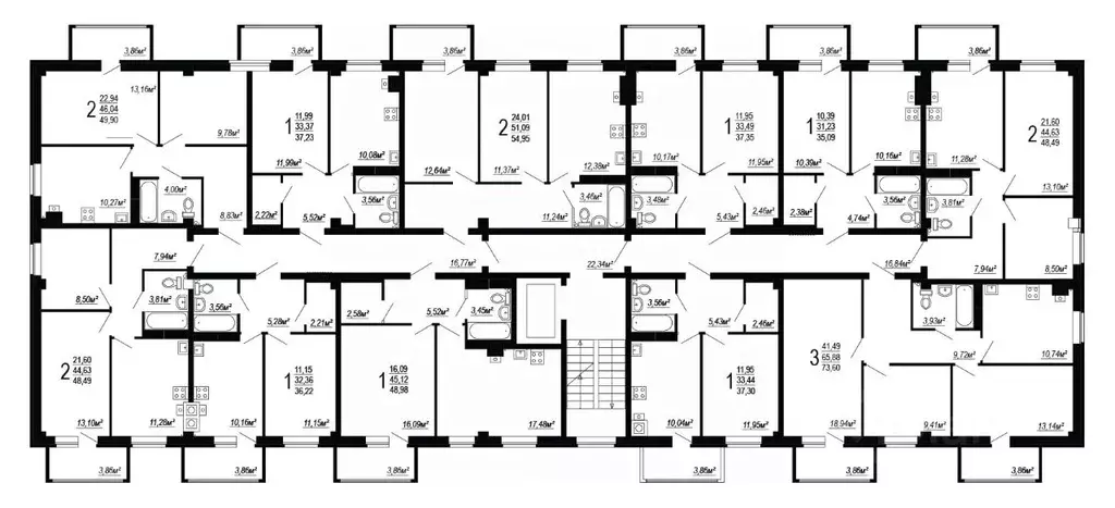 2-к кв. Волгоградская область, Волгоград пос. Ангарский,  (49.9 м) - Фото 2