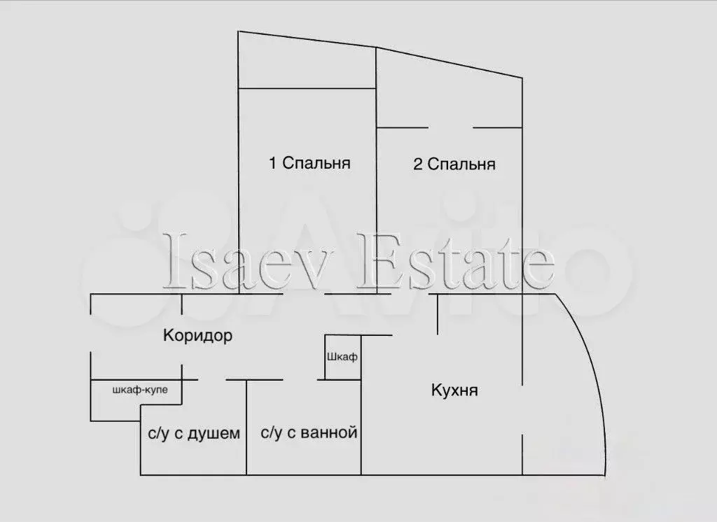 2-к. квартира, 61 м, 18/24 эт. - Фото 0
