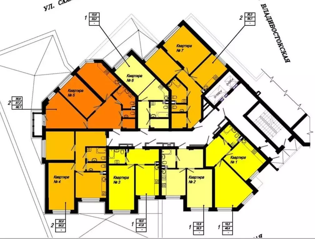 1-к кв. Свердловская область, Екатеринбург ул. Блюхера, 93 (45.6 м) - Фото 2