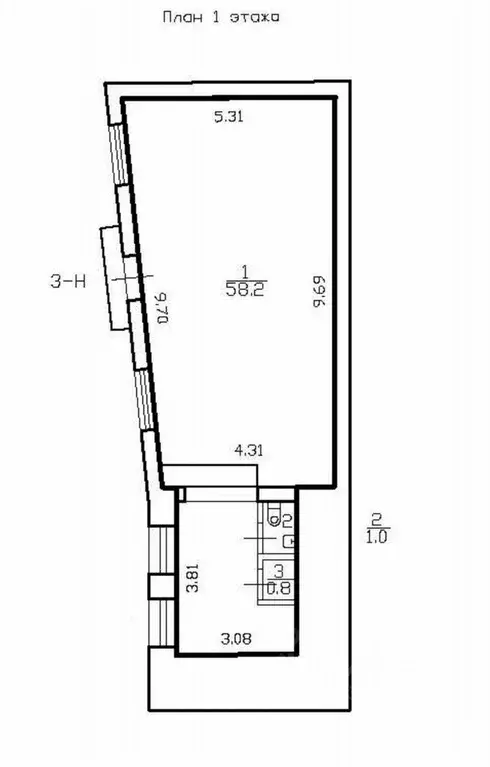 Торговая площадь в Санкт-Петербург Загородный просп., 41-43Б (60 м) - Фото 1