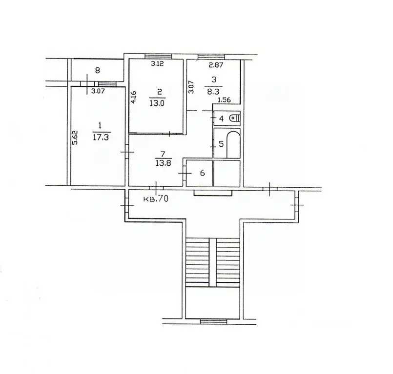 2-к кв. Ленинградская область, Всеволожск Ленинградская ул., 9 (58.4 ... - Фото 2
