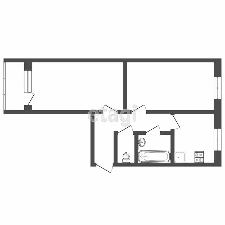 2-комнатная квартира: Саранск, улица Пушкина, 46 (47.2 м) - Фото 0