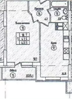 1-к кв. Самарская область, Самара Московское ш., 199 (44.3 м) - Фото 1