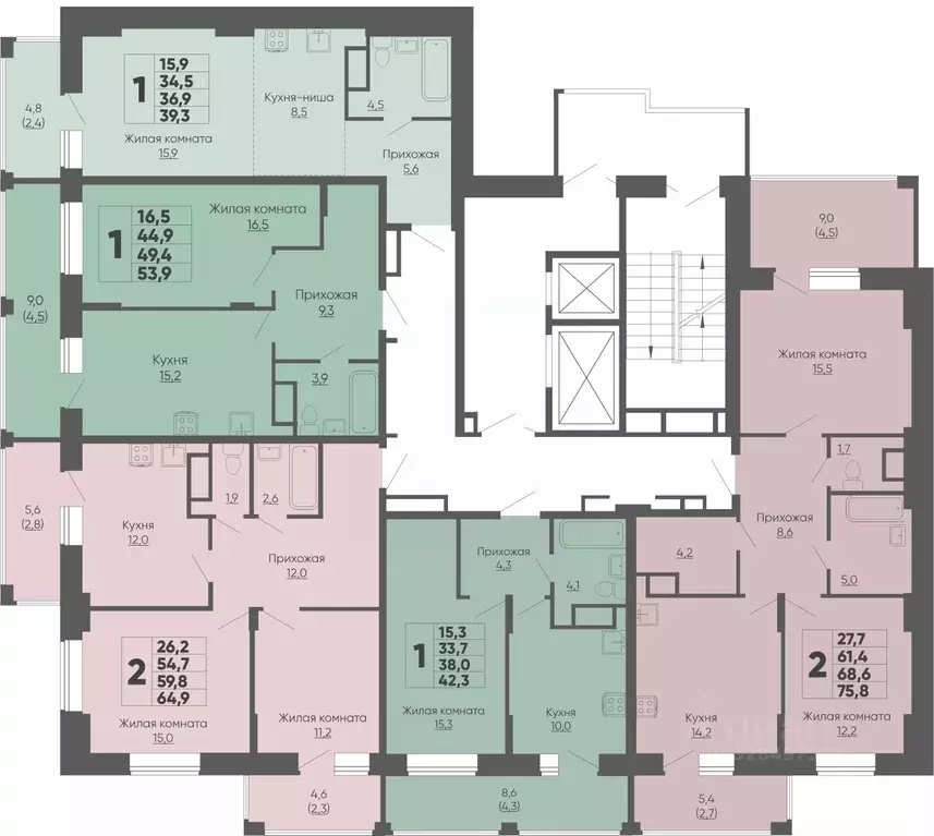 1-к кв. Чувашия, Чебоксары ул. Академика РАН Х.М. Миначева, 2 (37.2 м) - Фото 2