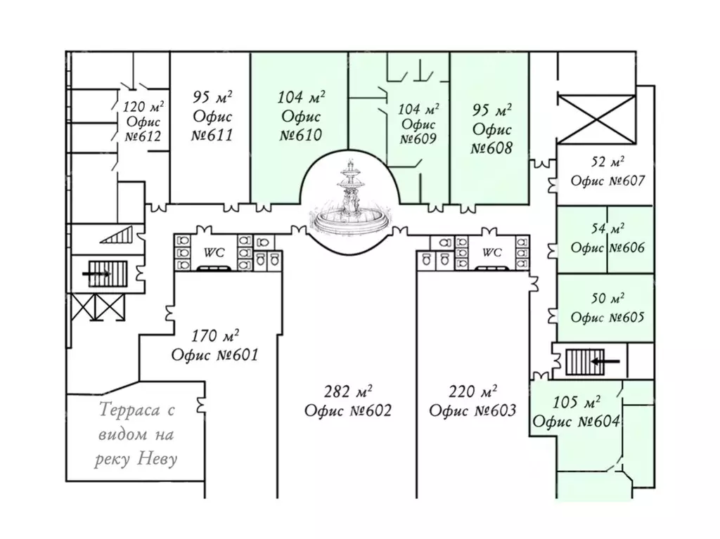 Офис в Санкт-Петербург Выборгская наб., 55к3 (567 м) - Фото 2
