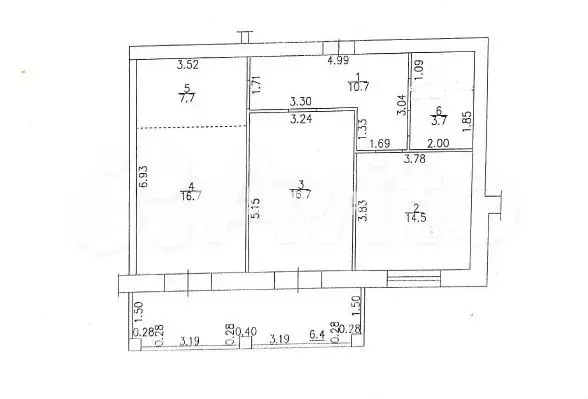 3-к. квартира, 78,6 м, 4/4 эт. - Фото 0