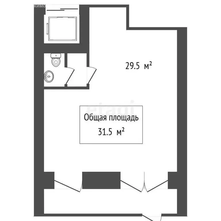 Офис (31.9 м) - Фото 1