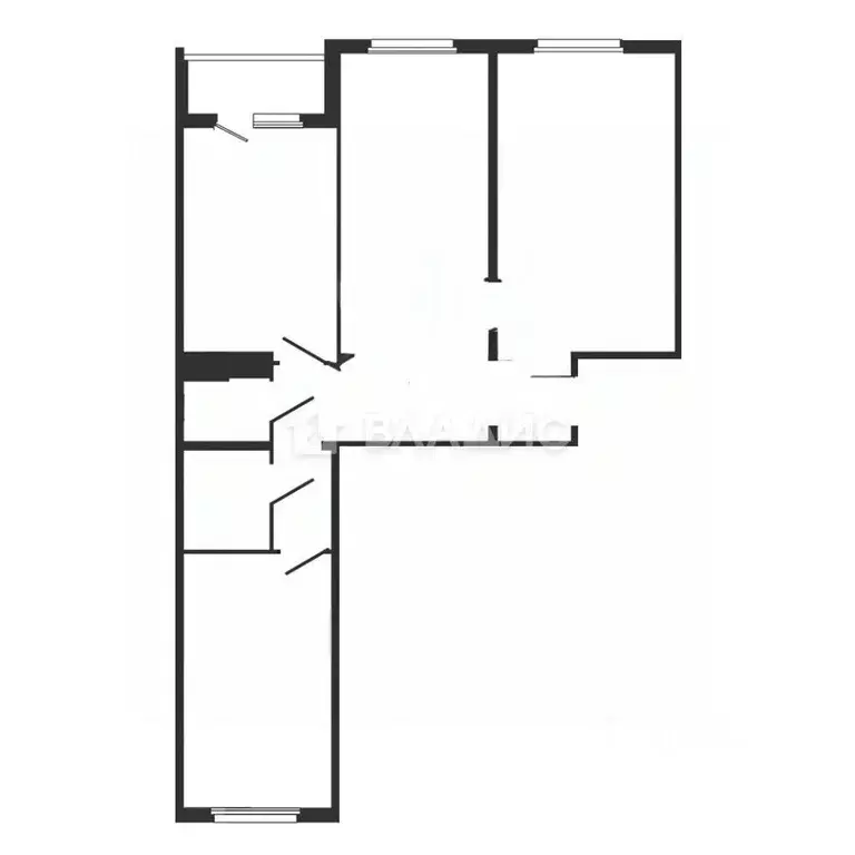 3-к кв. Пензенская область, Пенза ул. Рахманинова, 38 (66.0 м) - Фото 2