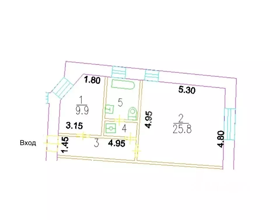 2-к кв. Москва Большой Гнездниковский пер., 10 (49.0 м) - Фото 2