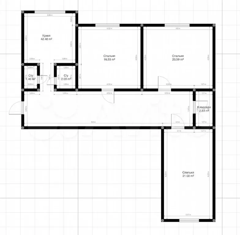 3-к. квартира, 80 м, 3/5 эт. - Фото 0