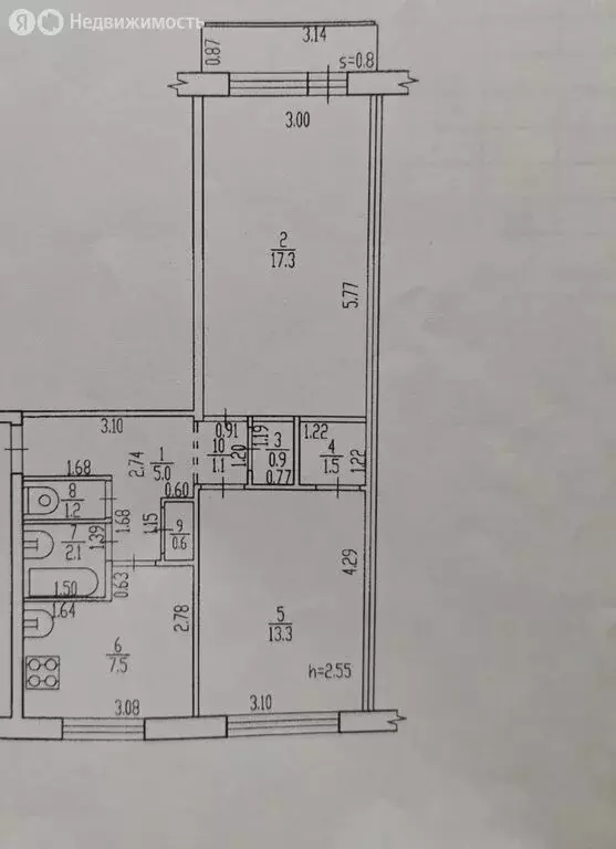2-комнатная квартира: Брянск, Киевская улица, 65 (50.5 м) - Фото 1