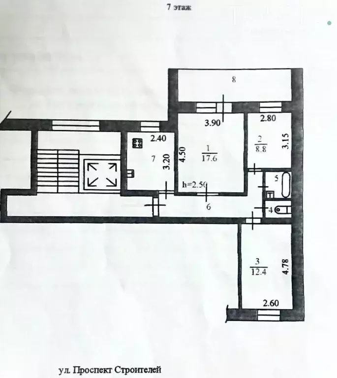3-к кв. Пензенская область, Пенза просп. Строителей, 30 (60.4 м) - Фото 1