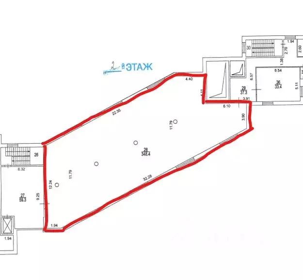Помещение свободного назначения в Москва Енисейская ул., 5к2 (420 м) - Фото 2