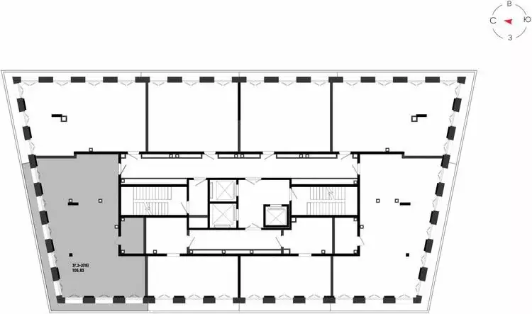 3-комнатная квартира: Казань, ЖК Яналиф (105.83 м) - Фото 1