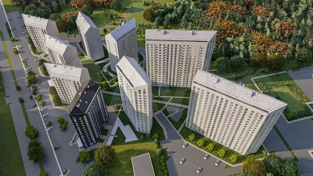 2-к. квартира, 55,5 м, 1/18 эт. - Фото 1