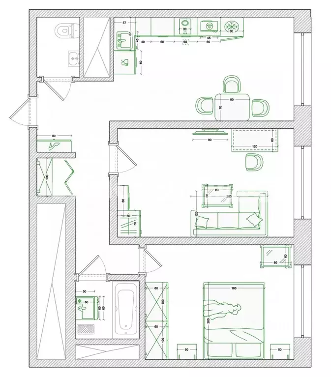 2-к кв. Московская область, Одинцовский городской округ, ... - Фото 2