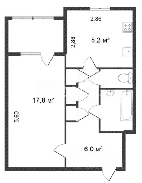 1-к кв. Ямало-Ненецкий АО, Новый Уренгой Мирный мкр, 4/1 (35.0 м) - Фото 1