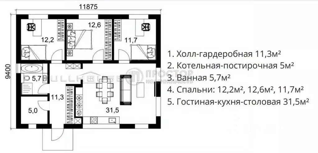 Дом в Московская область, Раменский муниципальный округ, Быково пгт ... - Фото 2