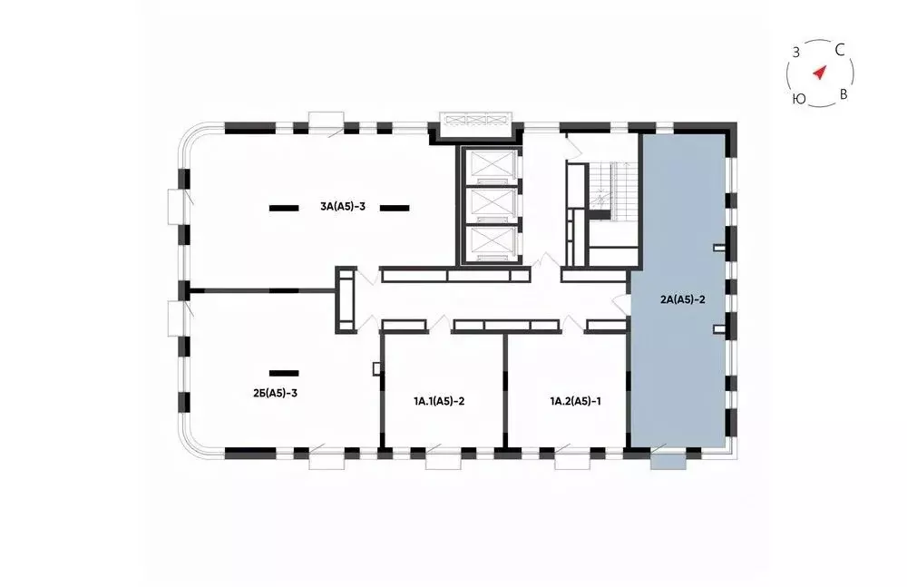 2-к кв. Татарстан, Казань Минтимер жилой комплекс (70.46 м) - Фото 2