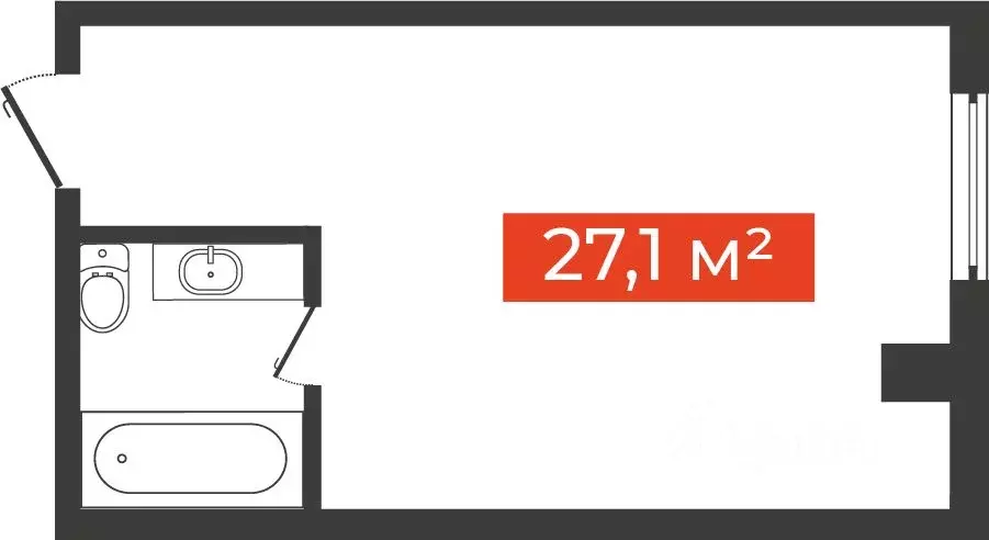 1-к кв. Новосибирская область, Новосибирск Большевистская ул., 14 ... - Фото 1