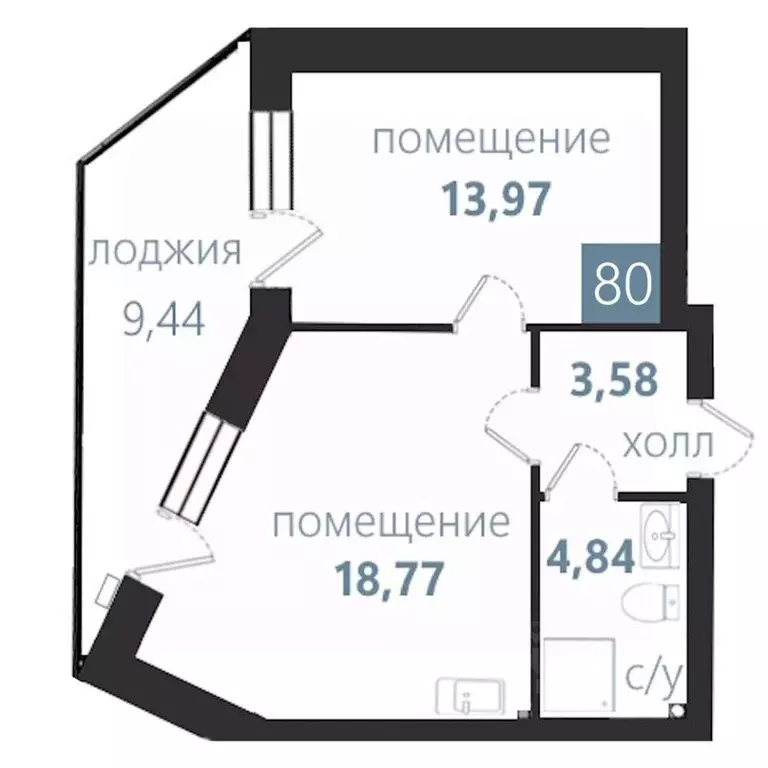 2-к кв. Калининградская область, Балтийск  (50.6 м) - Фото 0