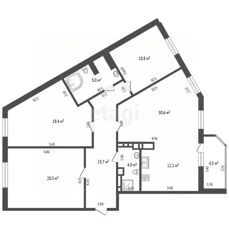 4-к кв. Ростовская область, Ростов-на-Дону Северный мкр, бул. ... - Фото 2