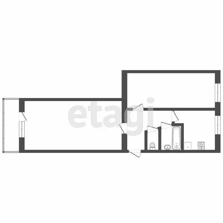 2-комнатная квартира: Тверь, 1-й Мигаловский проезд, 6 (46 м) - Фото 0