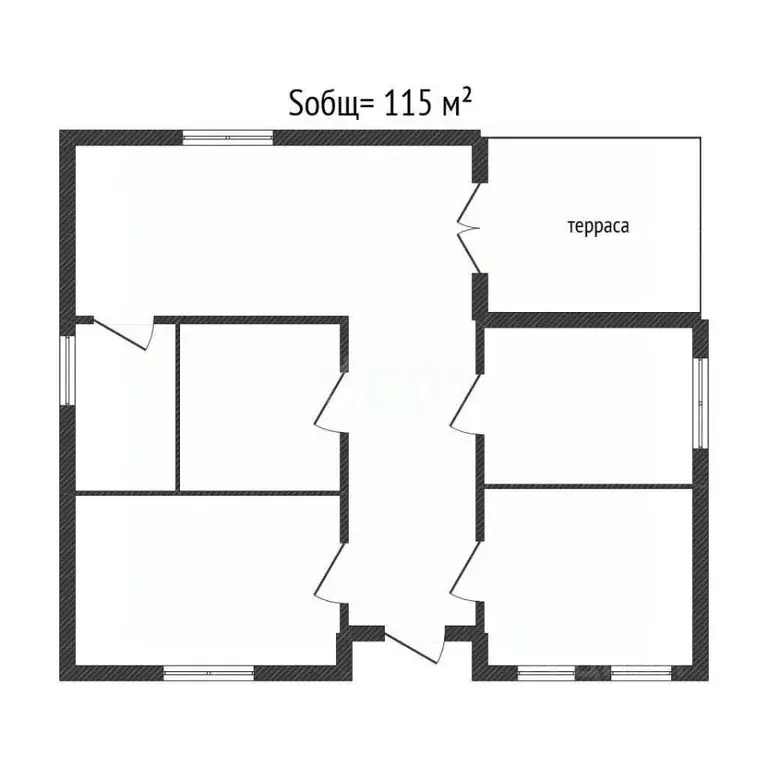 Дом в Брянская область, Брянский район, Отрадненское с/пос, с. ... - Фото 2