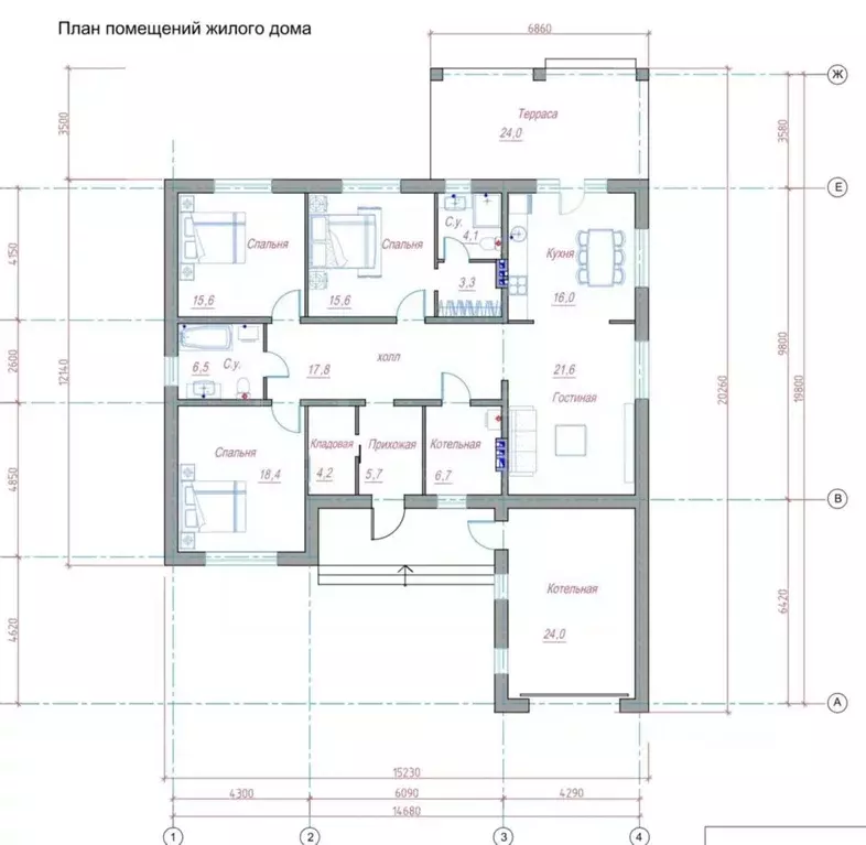 Дом в Воронежская область, Рамонский район, с. Ямное ул. Куйбышева, 2 ... - Фото 2